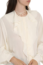 Carica l'immagine nel visualizzatore di Gallery, Blusa in seta con ruches
