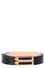Load image into Gallery viewer, Jumbo Frame belt in printed leather
