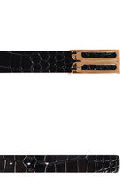 Load image into Gallery viewer, Jumbo Frame belt in printed leather
