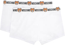 Carica l'immagine nel visualizzatore di Gallery, Set da due boxer in cotone con banda elastica logata
