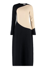 Load image into Gallery viewer, Color-block sweater dress
