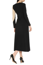 Load image into Gallery viewer, Color-block sweater dress
