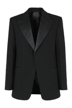Carica l'immagine nel visualizzatore di Gallery, Blazer tuxedo con revers a contrasto
