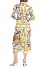 Carica l&#39;immagine nel visualizzatore di Gallery, Abito chemisier in seta stampata
