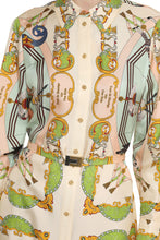 Carica l&#39;immagine nel visualizzatore di Gallery, Abito chemisier in seta stampata
