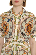 Carica l&#39;immagine nel visualizzatore di Gallery, Abito chemisier stampato
