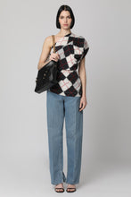 Load image into Gallery viewer, Argyle One-shoulder top
