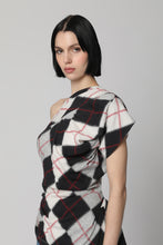 Load image into Gallery viewer, Argyle One-shoulder top
