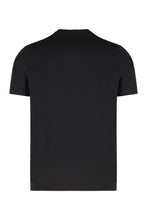 Carica l'immagine nel visualizzatore di Gallery, T-shirt nera in cotone con logo
