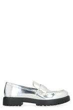 Load image into Gallery viewer, Metallic eco leather loafers
