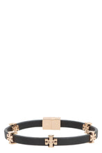 Load image into Gallery viewer, Eleanor logo charm faux leather bracelet
