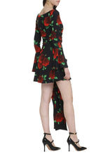 Carica l&#39;immagine nel visualizzatore di Gallery, Abito in jersey motivo floreale
