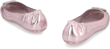 Load image into Gallery viewer, Minnie Travel metallic leather ballet flats
