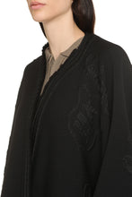 Load image into Gallery viewer, Jacquard blend wool cape
