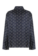 Carica l'immagine nel visualizzatore di Gallery, Blusa in jacquard di viscosa e seta

