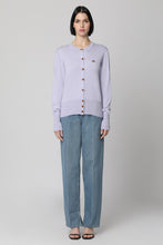 Carica l'immagine nel visualizzatore di Gallery, Cardigan Bea in cotone con logo

