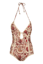 Carica l'immagine nel visualizzatore di Gallery, Costume intero Vitali Keyhole Crochet con stampa

