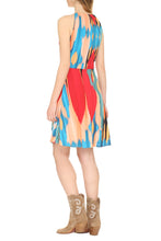 Carica l&#39;immagine nel visualizzatore di Gallery, Abito in crêpe stampato
