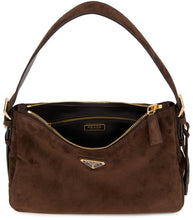 Load image into Gallery viewer, Shoulder bag in suede leather
