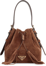 Load image into Gallery viewer, Suede bucket bag

