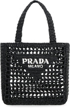 Carica l'immagine nel visualizzatore di Gallery, Mini tote bag in rafia
