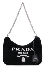 Carica l'immagine nel visualizzatore di Gallery, Borsa a tracolla in shearling con logo
