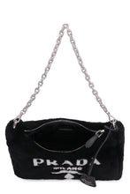 Carica l'immagine nel visualizzatore di Gallery, Borsa a tracolla in shearling con logo
