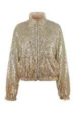 Load image into Gallery viewer, Sequin full-zip jacket
