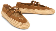 Load image into Gallery viewer, Suede espadrilles with logo
