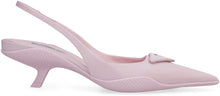 Load image into Gallery viewer, Nylon pointy-toe slingback pumps
