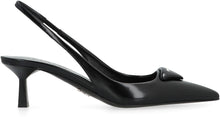 Load image into Gallery viewer, Leather pointy-toe slingback
