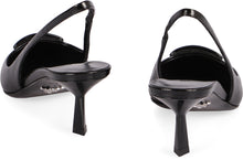 Load image into Gallery viewer, Leather pointy-toe slingback
