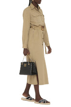 Carica l&#39;immagine nel visualizzatore di Gallery, Abito chemisier in cotone con cintura
