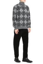 Carica l'immagine nel visualizzatore di Gallery, Pullover dolcevita in maglia bicolor
