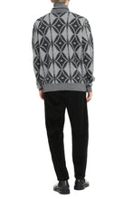 Carica l'immagine nel visualizzatore di Gallery, Pullover dolcevita in maglia bicolor
