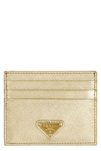 Load image into Gallery viewer, Metallic leather card holder
