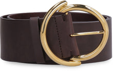 Load image into Gallery viewer, Round-buckle leather belt
