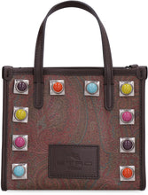 Carica l'immagine nel visualizzatore di Gallery, Mini tote bag Globetrotter con borchie
