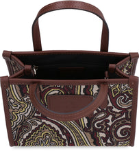 Carica l'immagine nel visualizzatore di Gallery, Mini tote bag Globetrotter in tessuto jacquard
