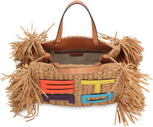 Carica l'immagine nel visualizzatore di Gallery, Tote bag in rafia con frange
