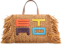 Carica l'immagine nel visualizzatore di Gallery, Tote bag in rafia con frange

