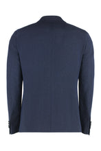 Load image into Gallery viewer, Double-breasted virgin wool blend jacket
