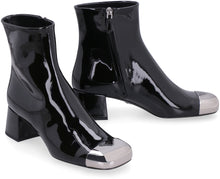 Load image into Gallery viewer, Logo detail leather booties
