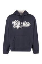 Carica l'immagine nel visualizzatore di Gallery, Felpa in cotone con cappuccio e logo

