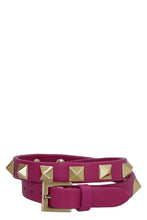 Load image into Gallery viewer, Valentino Garavani - Rockstud leather double-wrap bracelet
