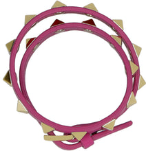 Load image into Gallery viewer, Valentino Garavani - Rockstud leather double-wrap bracelet
