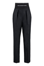 Load image into Gallery viewer, High-waist tapered-fit trousers
