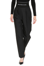 Load image into Gallery viewer, High-waist tapered-fit trousers
