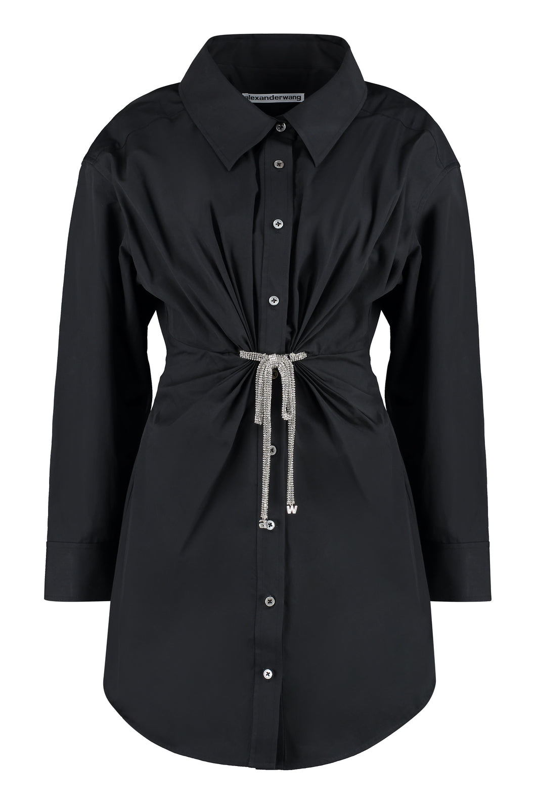 Abito chemisier in popeline di cotone