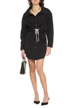 Carica l&#39;immagine nel visualizzatore di Gallery, Abito chemisier in popeline di cotone
